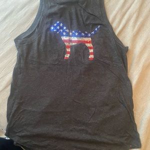 PINK Sequin Tank Top